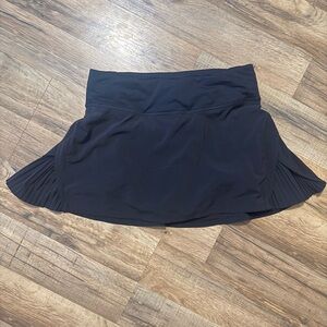 Lululemon Play Off The Pleats Black Skort Tennis Golf Pickleball Skirt Sz 4